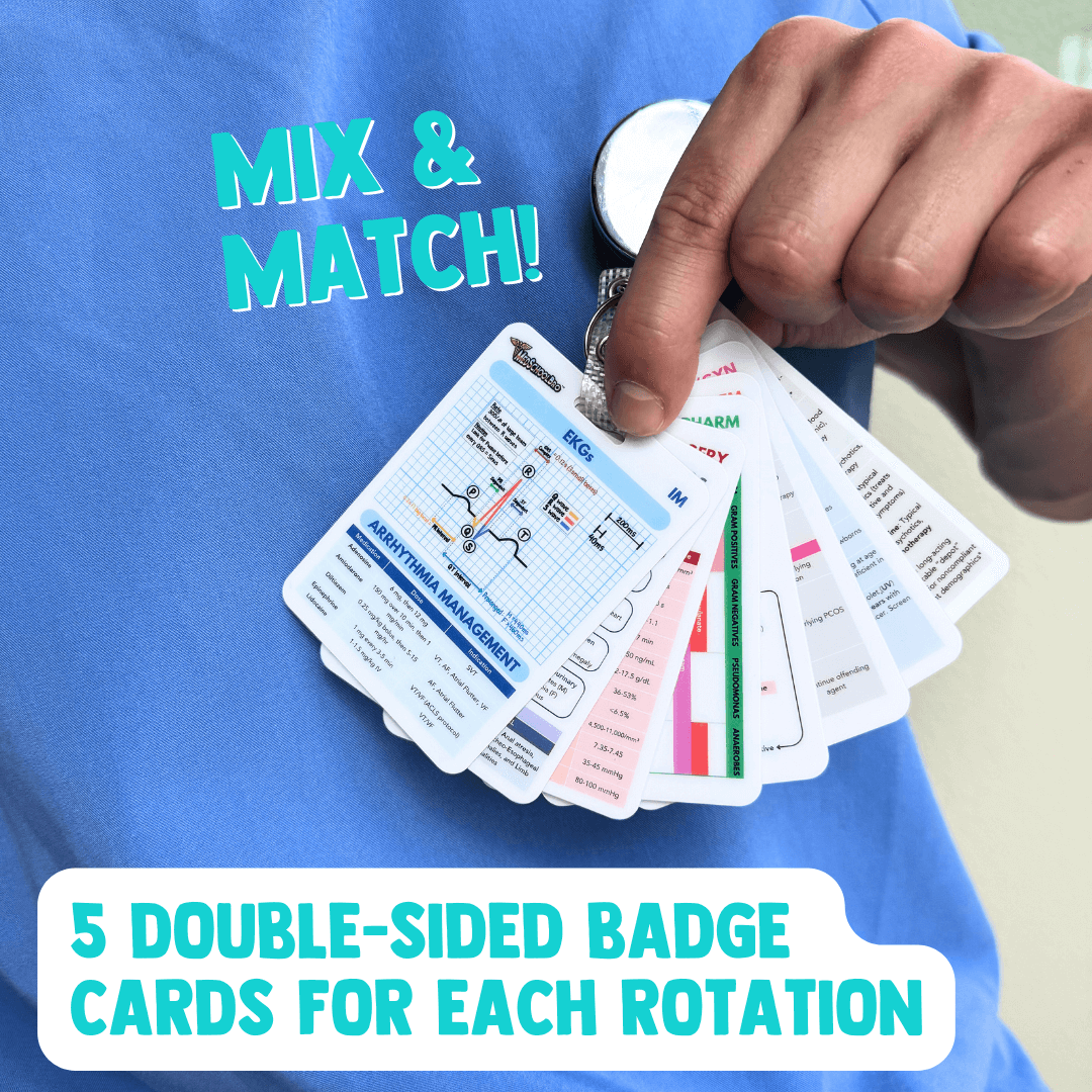 Clinical Badge Cards Set