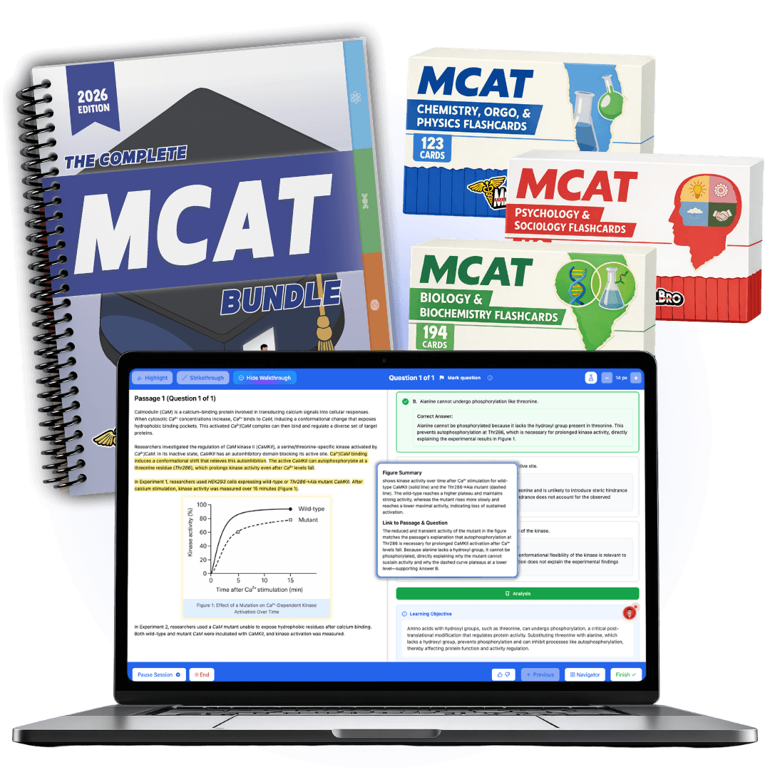 Complete MCAT Package — guide, flashcards & QBank